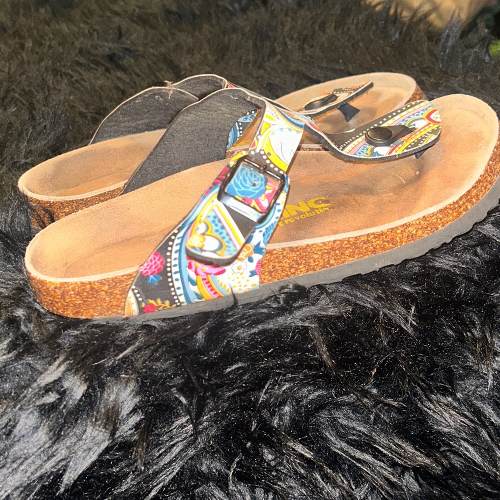 Viking Comfort Revolution Laguna Thong Paisley Sandals Sz 39